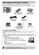 Предварительный просмотр 2 страницы Canon PowerShot S100 DIGITAL ELPH User Manual