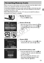 Предварительный просмотр 23 страницы Canon PowerShot S100 DIGITAL ELPH User Manual