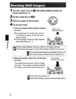 Предварительный просмотр 8 страницы Canon PowerShot S3 IS Digital Camera User Manual