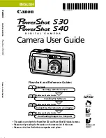 Предварительный просмотр 1 страницы Canon PowerShot S30 User Manual