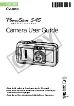 Preview for 1 page of Canon PowerShot S45 User Manual