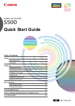 Canon PowerShot S500 Digital ELPH Quick Start Manual preview