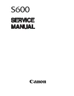 Предварительный просмотр 3 страницы Canon PowerShot S500 Digital ELPH Service Manual