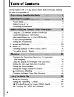 Предварительный просмотр 4 страницы Canon POWERSHOT S5IS User Manual