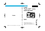 Предварительный просмотр 1 страницы Canon PowerShot SD100 User Manual