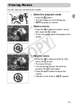 Предварительный просмотр 31 страницы Canon PowerShot SD1200 IS Digital ELPH User Manual