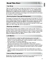 Preview for 3 page of Canon Powershot SD1400 IS User Manual