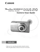 Preview for 1 page of Canon POWERSHOT SD3500IS User Manual