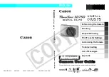 Preview for 1 page of Canon PowerShot SD750 User Guide Advanced User Manual