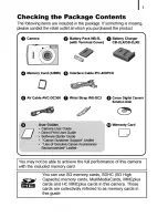 Предварительный просмотр 3 страницы Canon POWERSHOT SD870IS User Manual