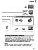 Предварительный просмотр 33 страницы Canon PowerShot SD940IS Digital Elph Getting Started