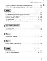 Предварительный просмотр 5 страницы Canon PowerShot SD960 IS Digital ELPH User Manual