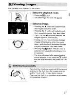 Предварительный просмотр 27 страницы Canon PowerShot SD960 IS Digital ELPH User Manual