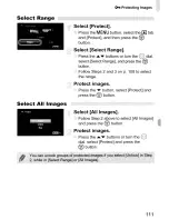 Предварительный просмотр 111 страницы Canon PowerShot SD960 IS Digital ELPH User Manual