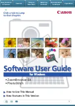 Предварительный просмотр 1 страницы Canon PowerShot SX1 IS Software Manual