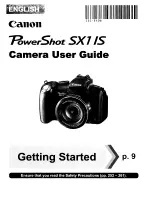 Canon PowerShot SX1 IS User Manual предпросмотр