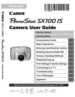 Canon POWERSHOT SX100IS User Manual предпросмотр