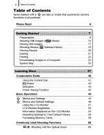 Предварительный просмотр 4 страницы Canon POWERSHOT SX100IS User Manual