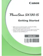 Предварительный просмотр 1 страницы Canon PowerShot SX130 IS User Manual