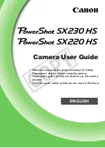 Canon PowerShot SX230 HS User Manual preview