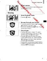 Предварительный просмотр 7 страницы Canon POWERSHOT SX240HS Getting Started