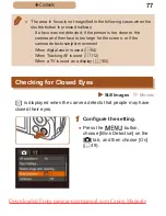 Предварительный просмотр 77 страницы Canon PowerShot SX410 IS User Manual