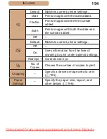 Предварительный просмотр 194 страницы Canon PowerShot SX410 IS User Manual