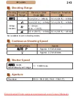 Предварительный просмотр 243 страницы Canon PowerShot SX410 IS User Manual