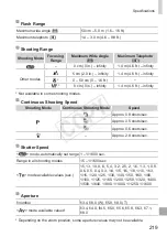 Preview for 219 page of Canon PowerShot SX500 IS User Manual