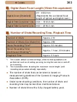 Предварительный просмотр 303 страницы Canon Powershot SX520 HS User Manual