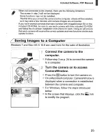 Предварительный просмотр 25 страницы Canon PowerShot SXE40 HS Getting Started