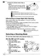 Preview for 14 page of Canon PowerShot TX1 - Digital Camera - Compact User Manual