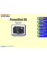 Canon PowrShot G5 Service Manual предпросмотр