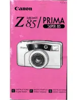 Предварительный просмотр 1 страницы Canon Prima Super 90 Wide Instructions Manual