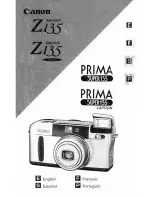 Предварительный просмотр 1 страницы Canon PRIMA SUPER135 Instructions Manual