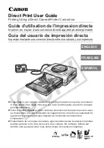 Preview for 1 page of Canon Printing Using a Direct Camera/Printer Connection Guide Direct... Connection Manual