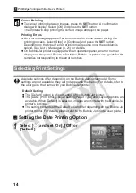 Preview for 16 page of Canon Printing Using a Direct Camera/Printer Connection Guide Direct... Connection Manual