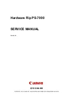 Preview for 1 page of Canon PS-7000 Service Manual