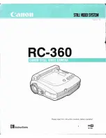 Preview for 1 page of Canon RC 360 Instructions Manual