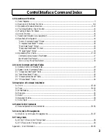 Preview for 2 page of Canon RE-350 Control Interface Commands Manual