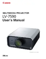 Canon REALIS LV-7590 User Manual preview