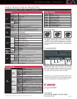 Preview for 2 page of Canon REALiS SX6000 Pro AV Specifications