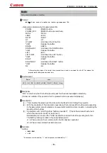 Preview for 58 page of Canon REALiS SX6000 Pro AV User Commands