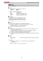 Preview for 59 page of Canon REALiS SX6000 Pro AV User Commands