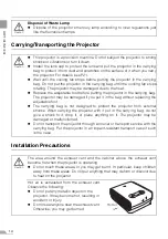 Предварительный просмотр 14 страницы Canon REALiS SX7 Mark II D User Manual