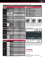 Preview for 2 page of Canon REALiS WUX4000 D Specifications