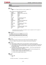 Предварительный просмотр 50 страницы Canon REALiS WUX4000 D User Commands