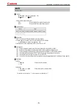 Preview for 53 page of Canon REALiS WUX4000 D User Commands