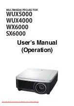 Предварительный просмотр 43 страницы Canon REALiS WUX5000 User'S Manual & Installation Manual