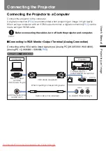 Предварительный просмотр 47 страницы Canon REALiS WUX5000 User'S Manual & Installation Manual